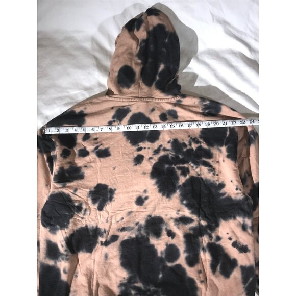 NASA Men's  Unisex Tan & Black Tie-Dyed Cotton Exploration NASA Logo Hoodie - Picture 6 of 8